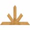 Ekena Millwork Saratoga Rough Sawn Timber Gable Bracket, Western Red Cedar, 60"W x 40"H x 6"D x 6"F, 16/12 Pitch GBW060X40X0606SAR00RWR - alternate 1